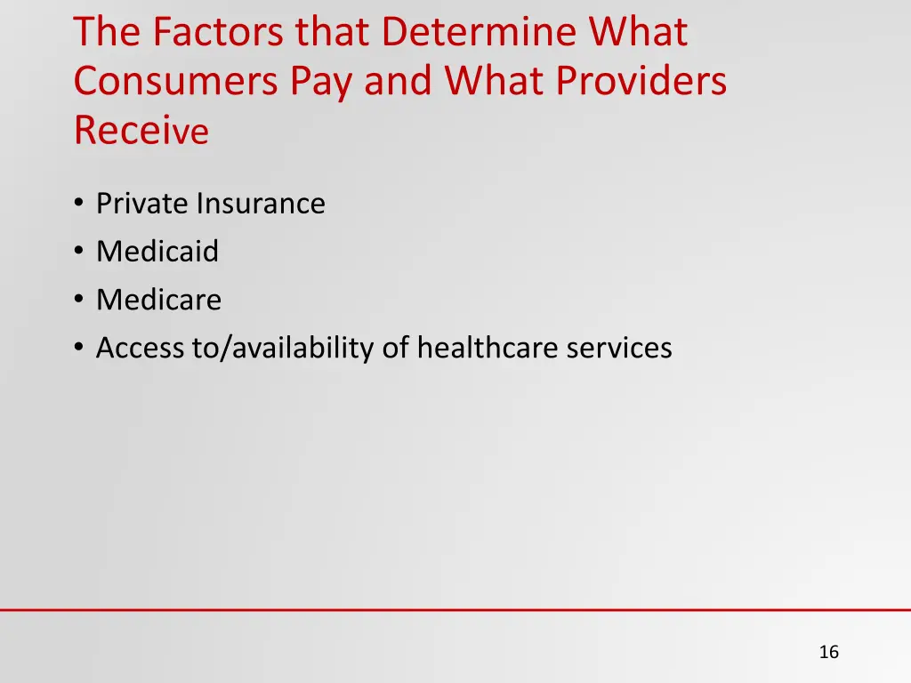 the factors that determine what consumers