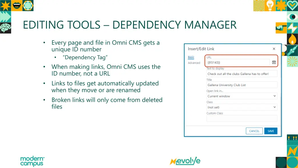 editing tools dependency manager