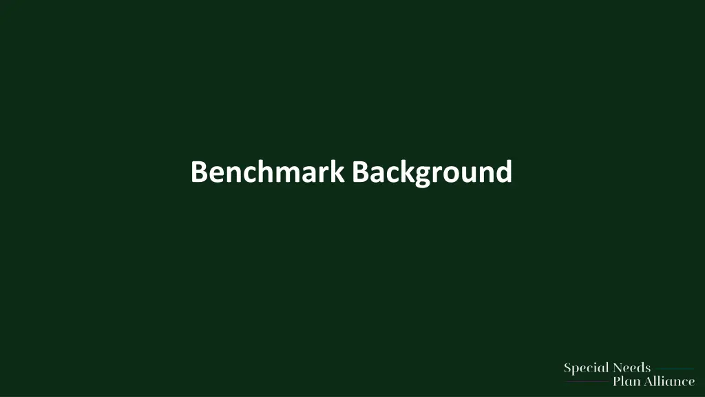 benchmark background