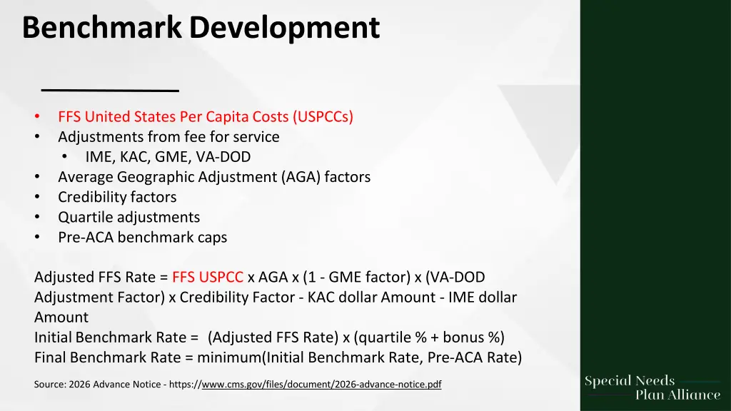 benchmark development 1