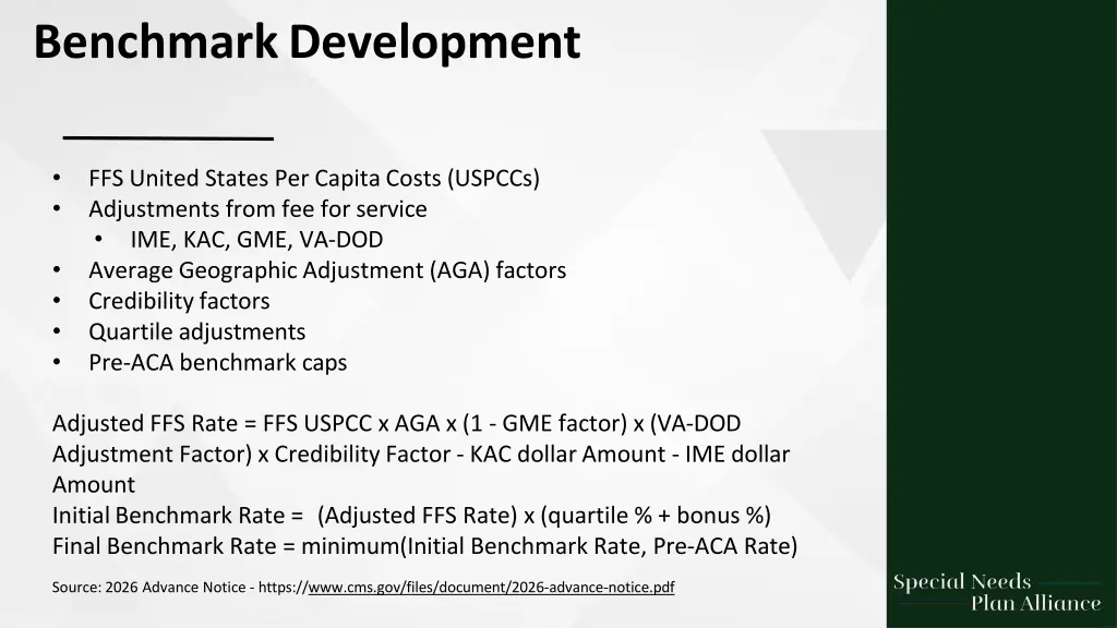benchmark development