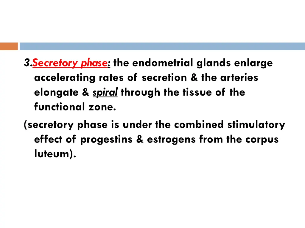 3 secretory phase the endometrial glands enlarge