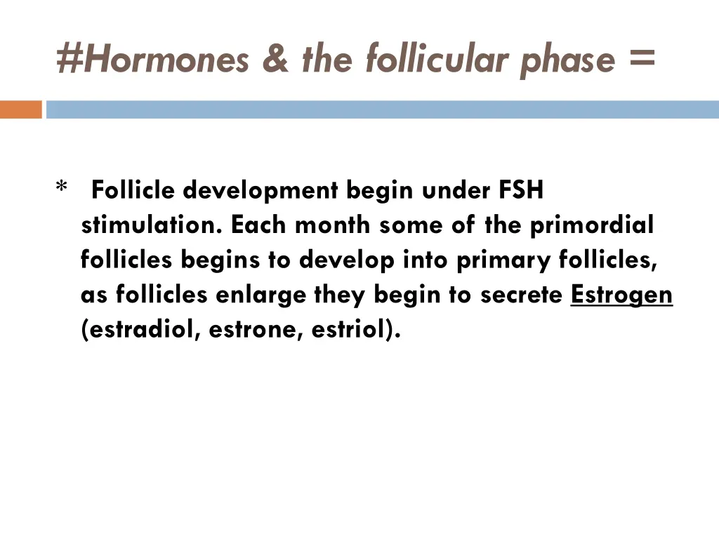 hormones the follicular phase