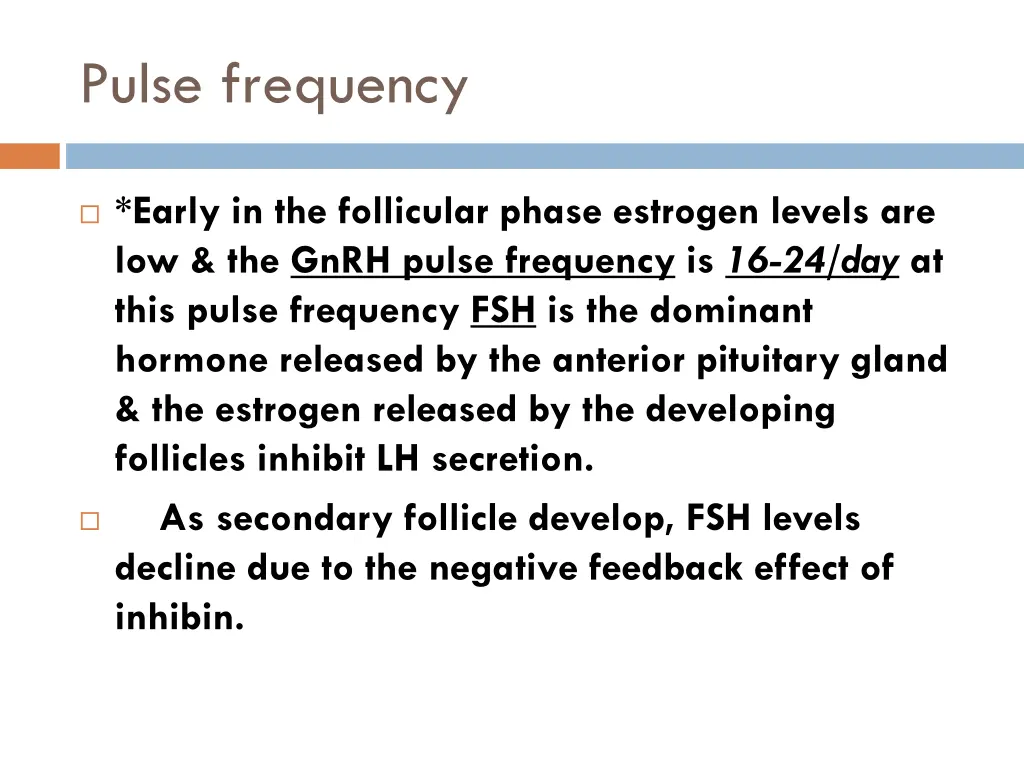 pulse frequency