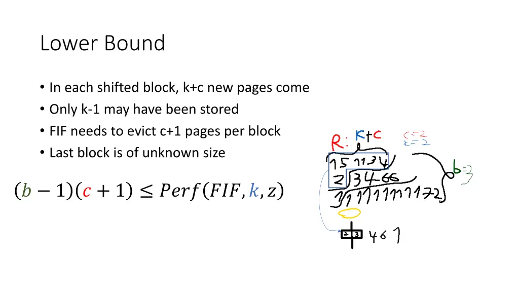 lower bound