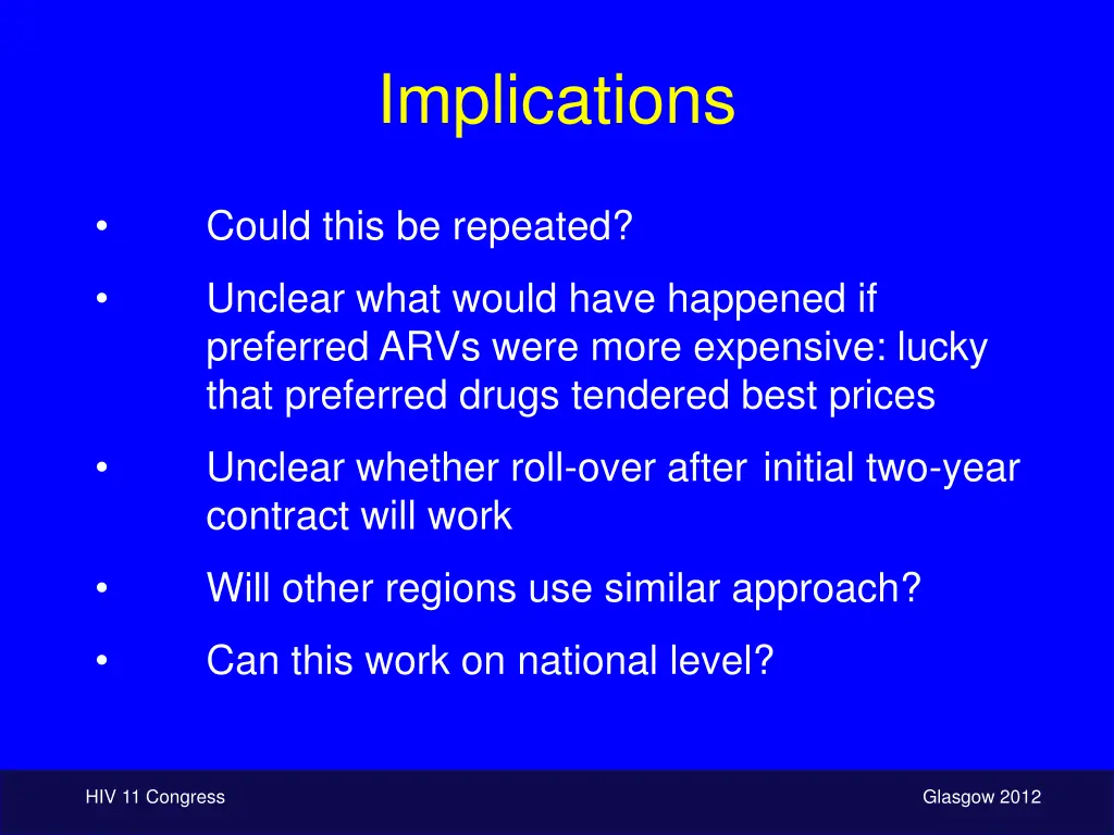 implications
