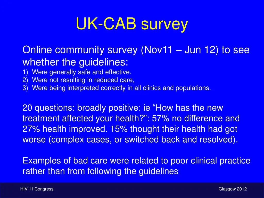 uk cab survey