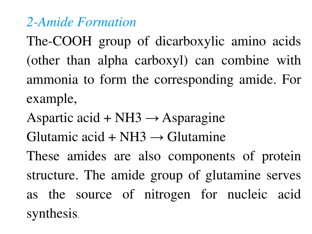 2 amide formation the cooh group of dicarboxylic