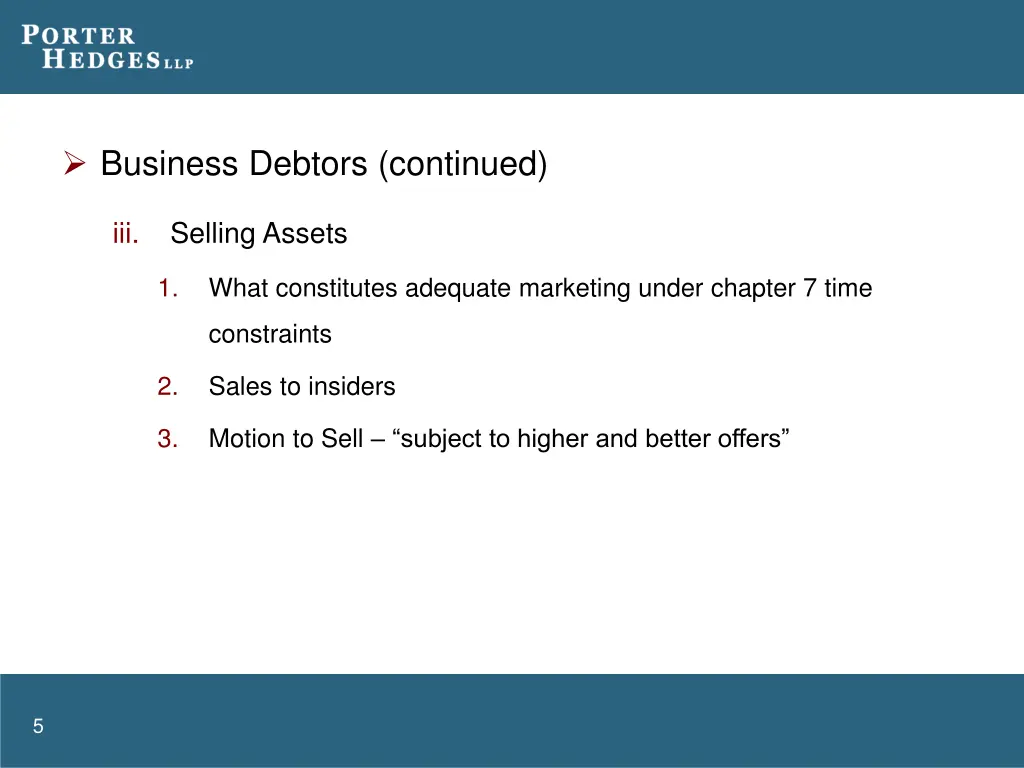 business debtors continued 1
