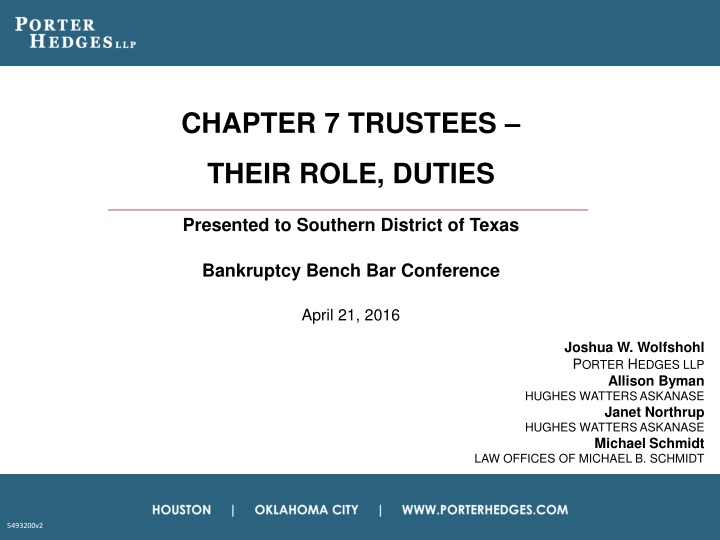 chapter 7 trustees