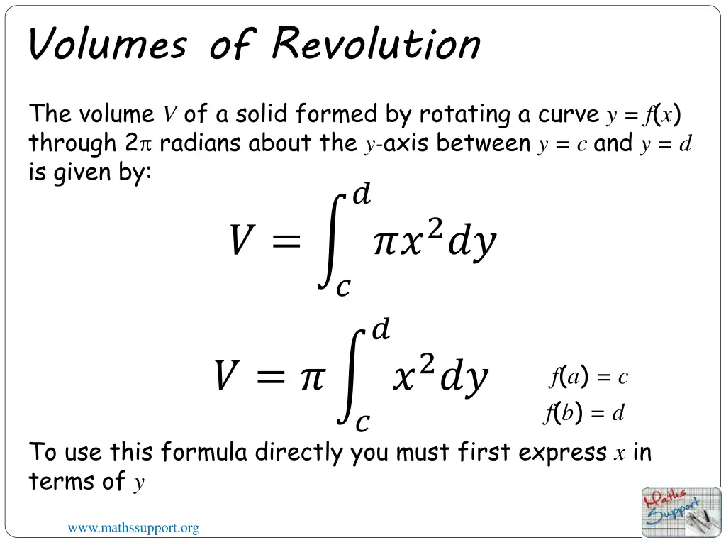 volumes of revolution 12