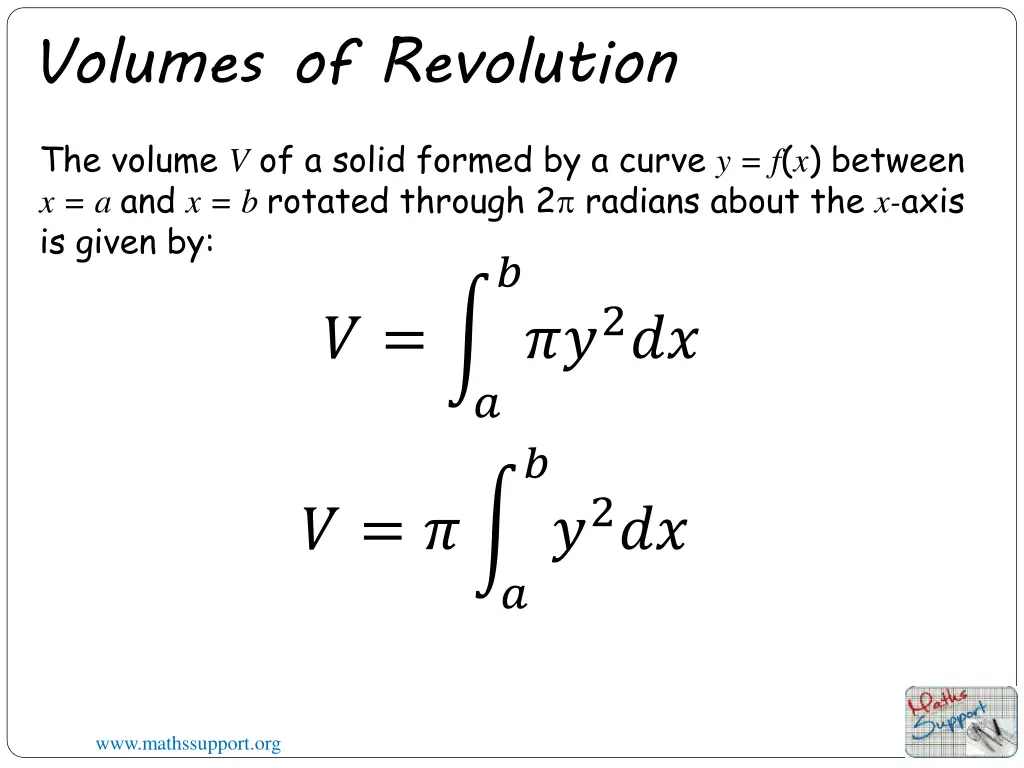 volumes of revolution 8