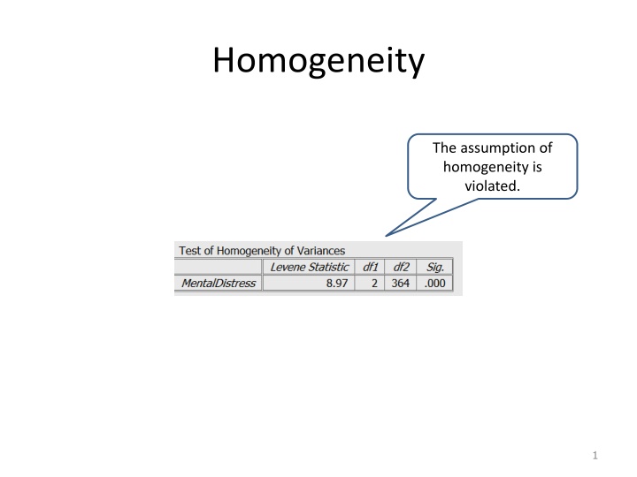 homogeneity