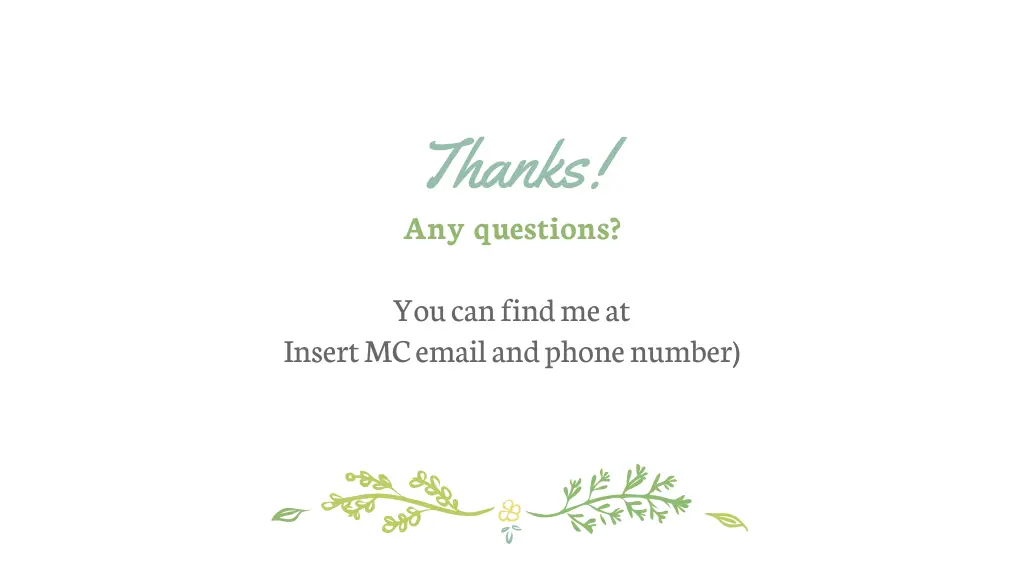 thanks any questions
