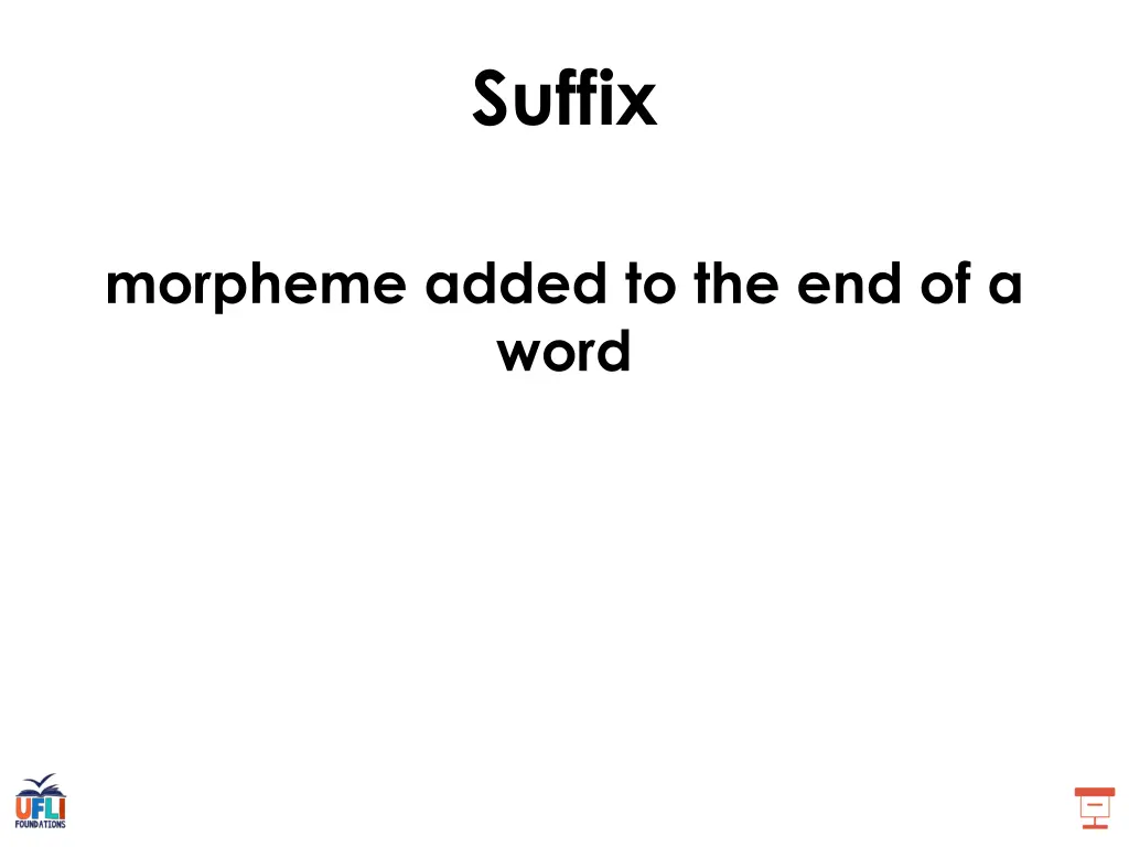 suffix