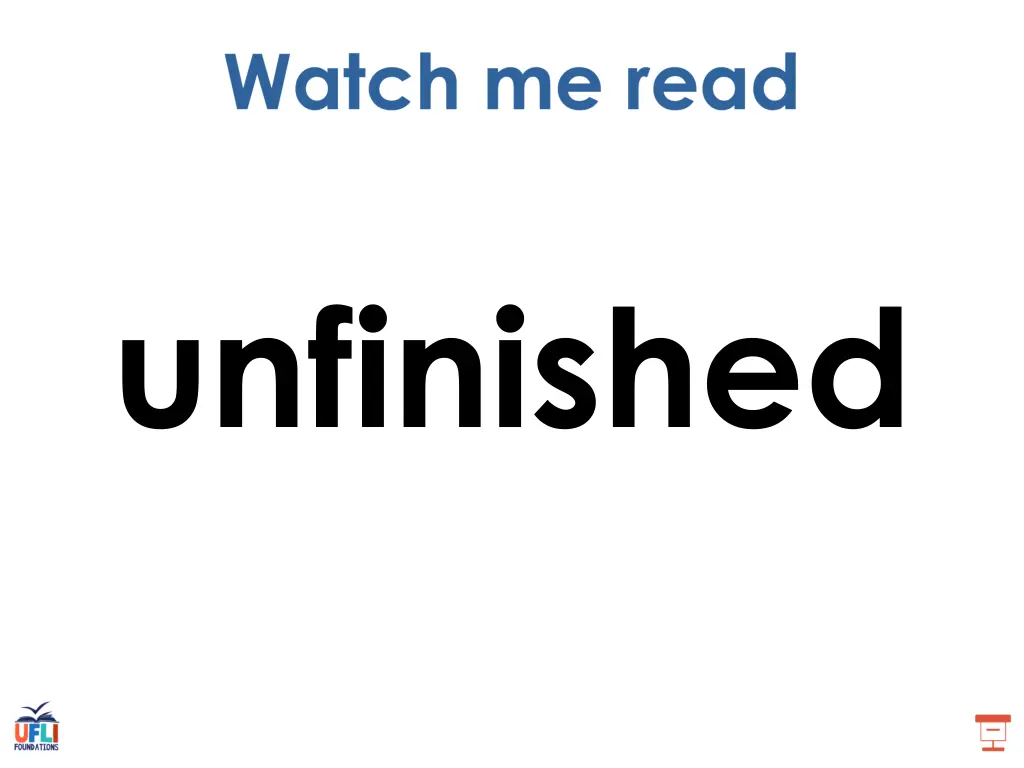 unfinished