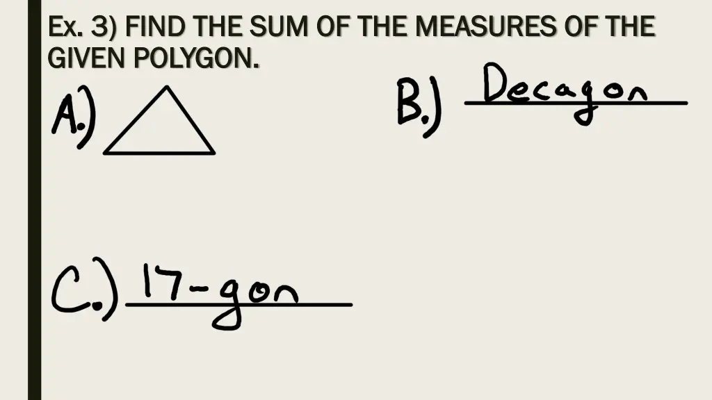 ex 3 find the sum of the measures