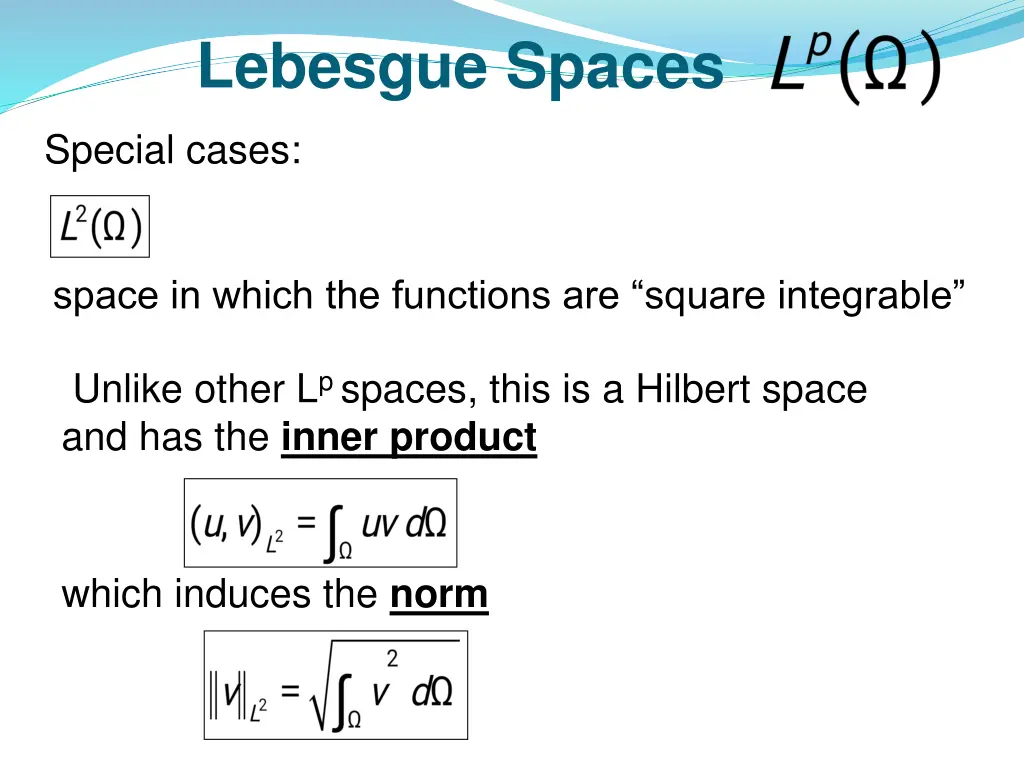lebesgue spaces 1