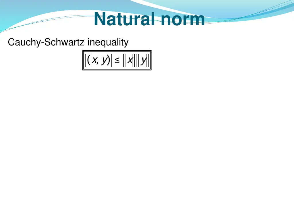 natural norm 1