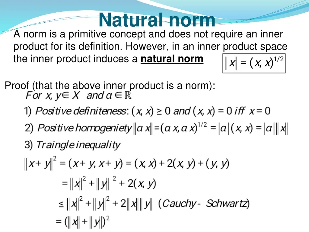 natural norm