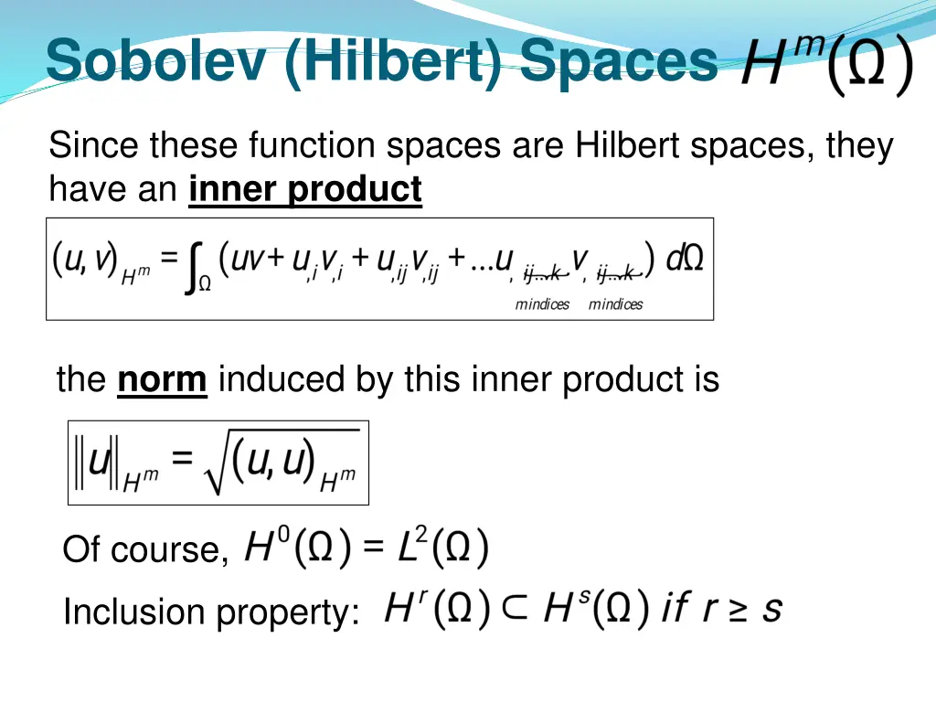 sobolev hilbert spaces 1