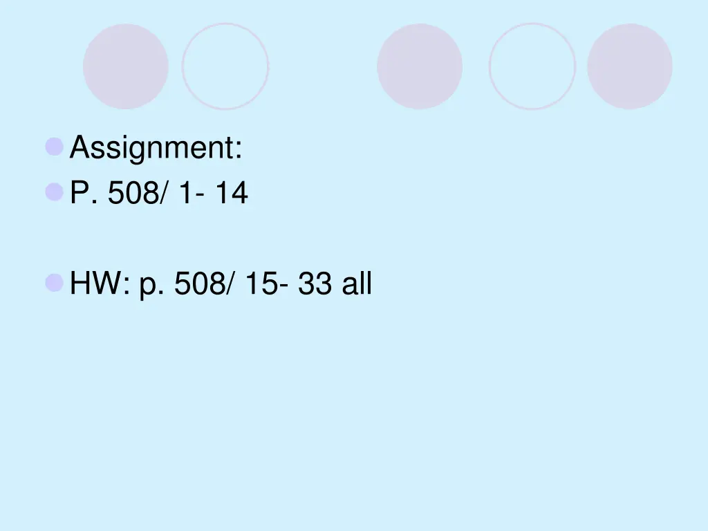 assignment p 508 1 14