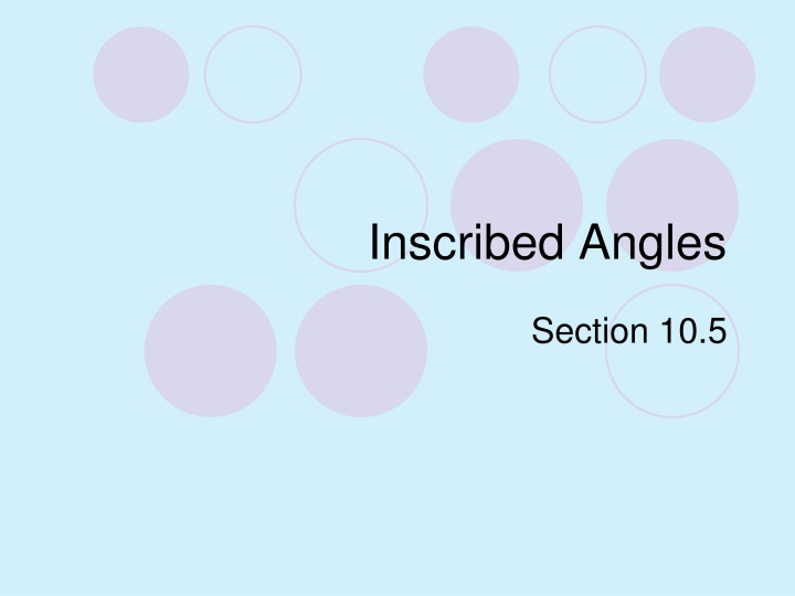 inscribed angles