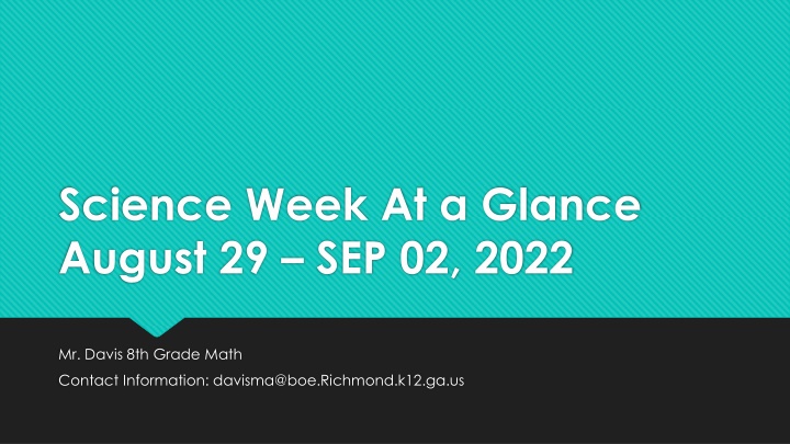 science week at a glance august 29 sep 02 2022