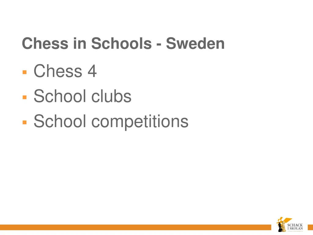 chess in schools sweden