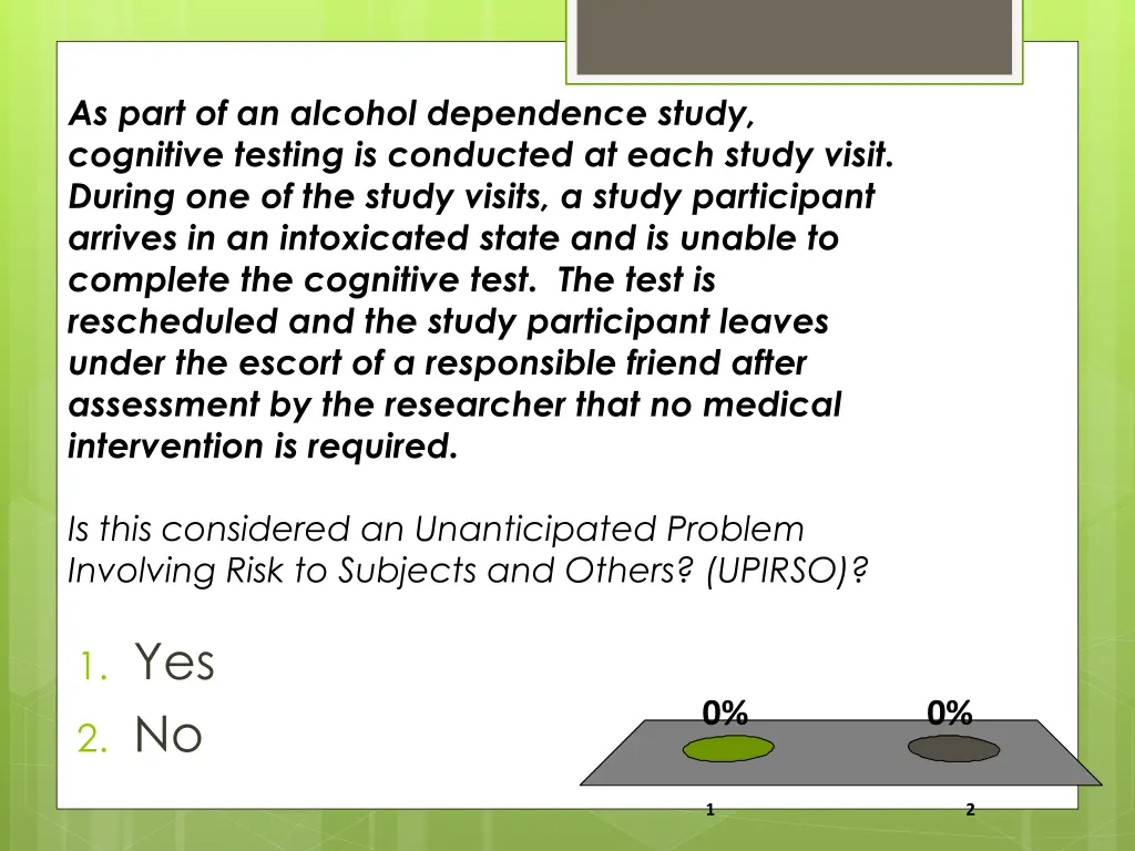 as part of an alcohol dependence study cognitive