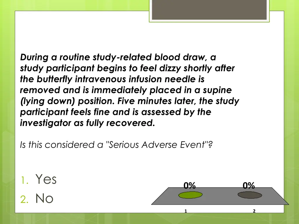 during a routine study related blood draw a study