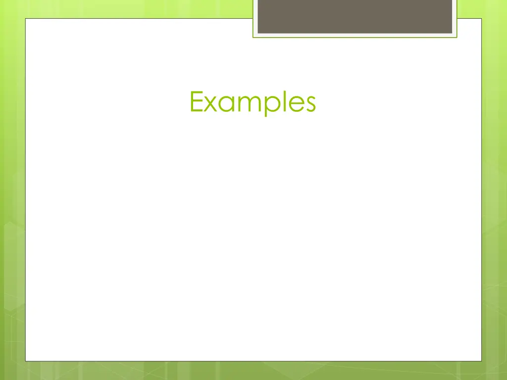 examples
