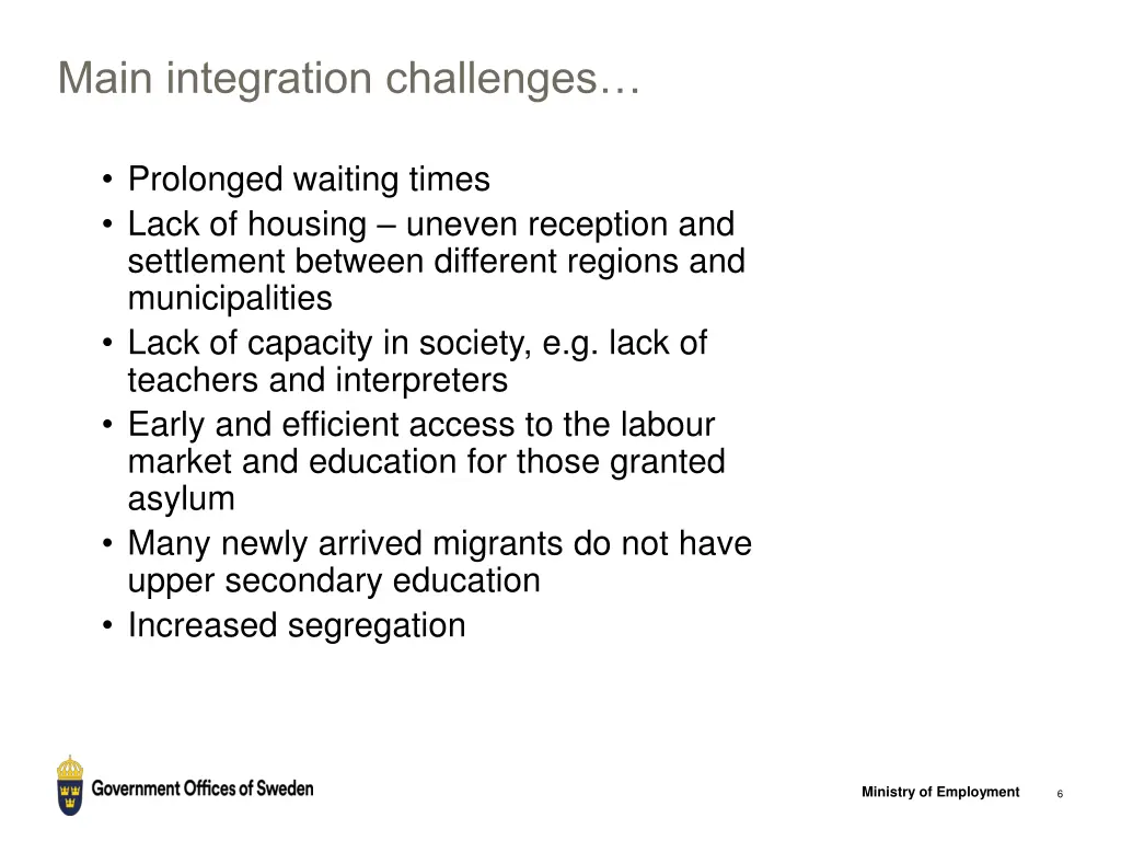 main integration challenges