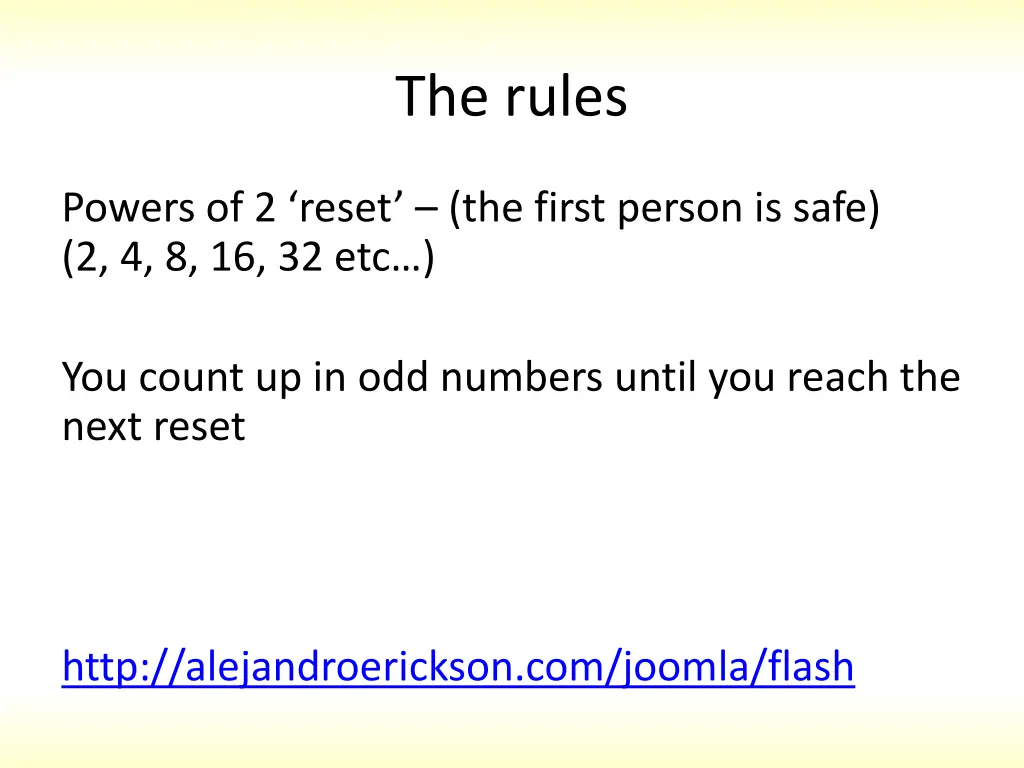 the rules