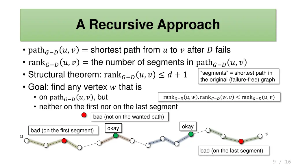 a recursive approach