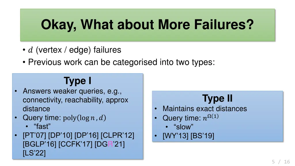 okay what about more failures
