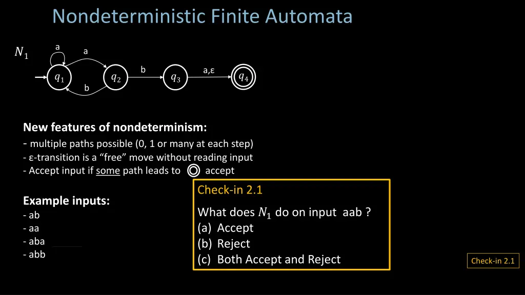 nondeterministic finite automata