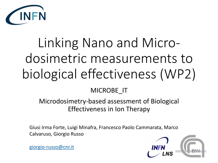 linking nano and micro dosimetric measurements