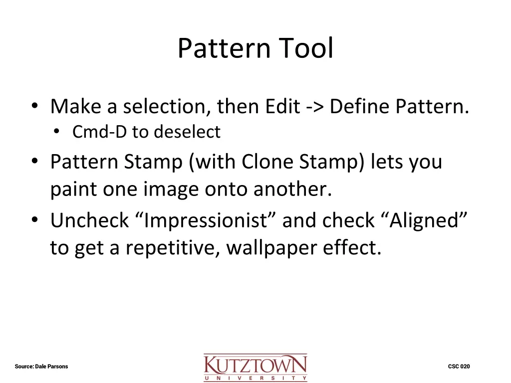 pattern tool