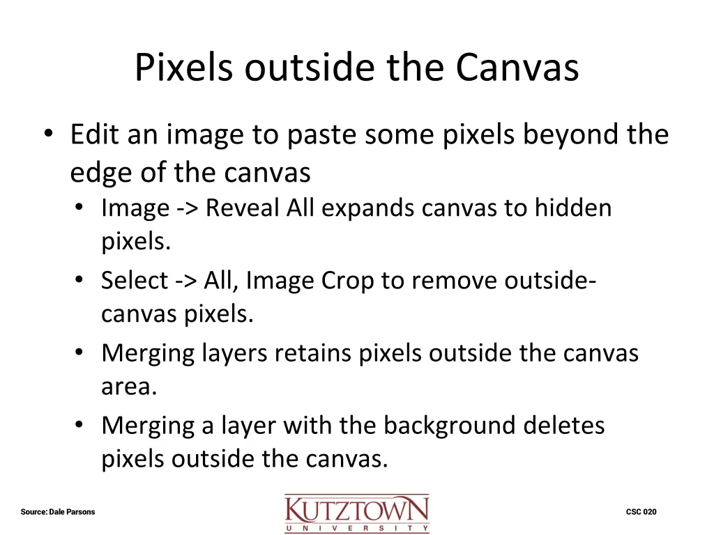 pixels outside the canvas