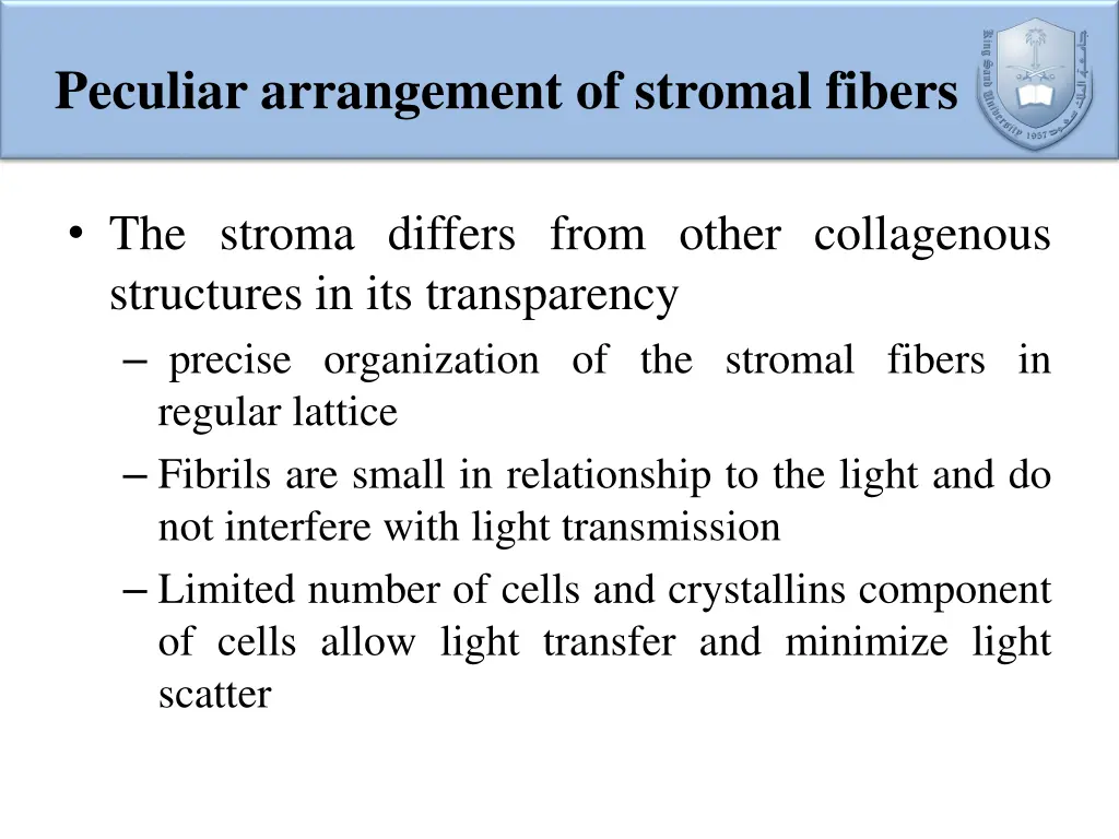 peculiar arrangement of stromal fibers