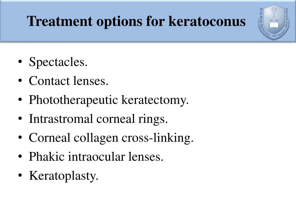 treatment options for keratoconus