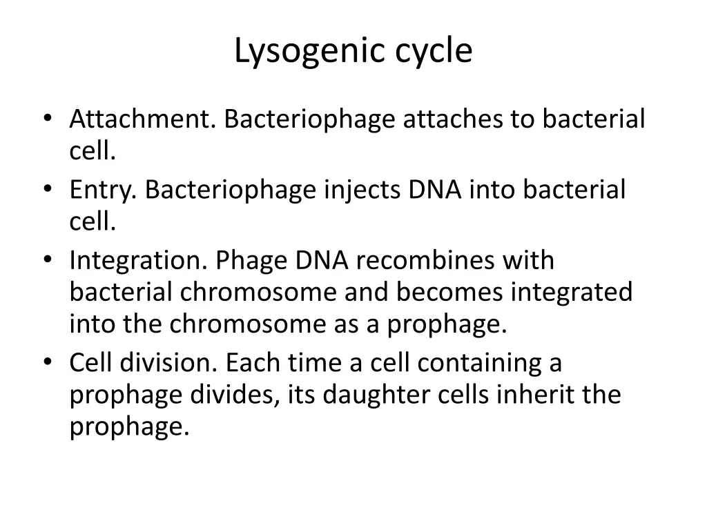 lysogenic cycle 2