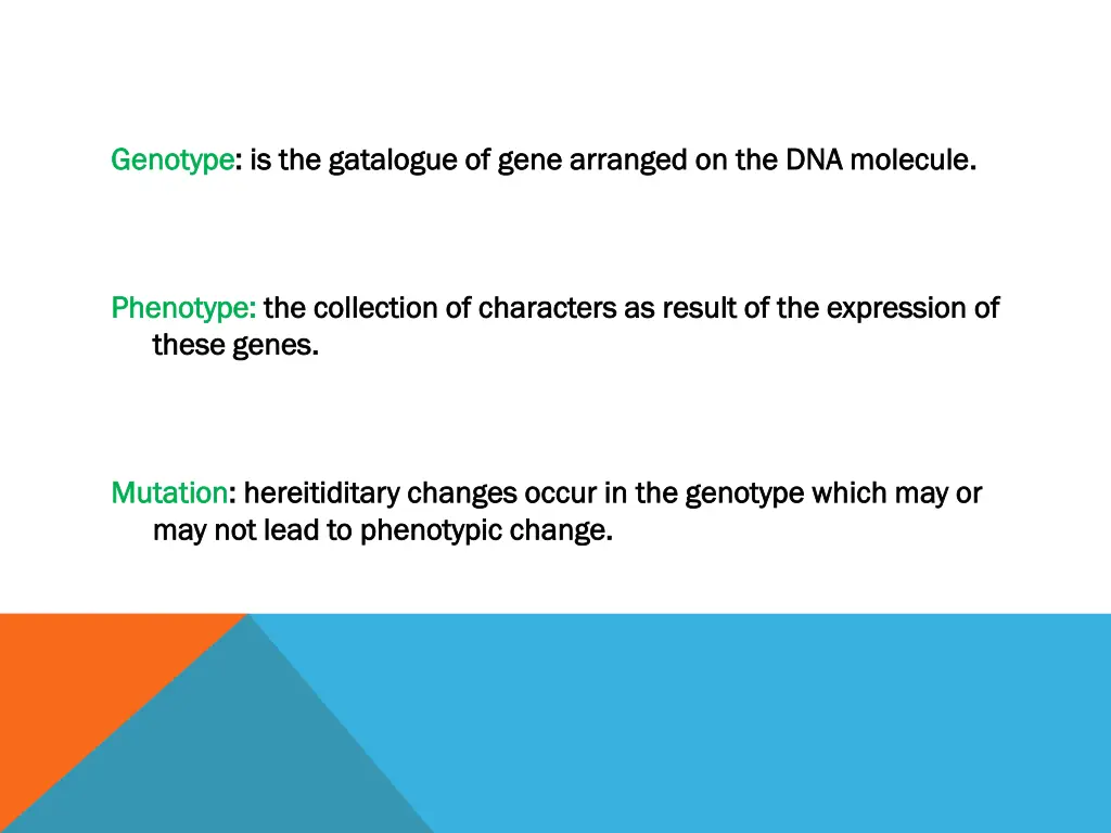 genotype genotype is the