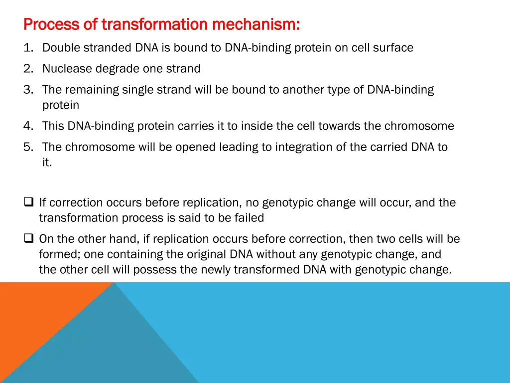 process of transformation mechanism process