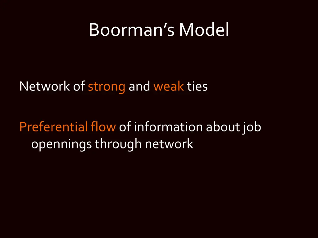 boorman s model