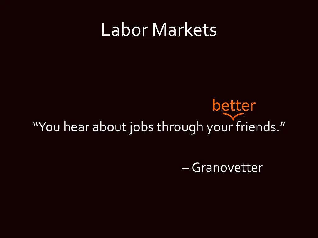 labor markets