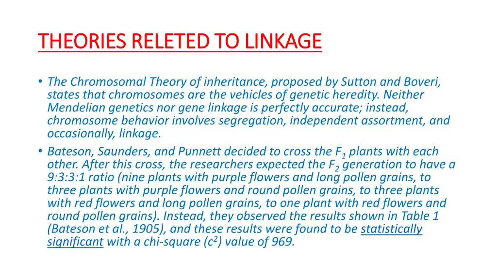 theories releted to linkage theories releted