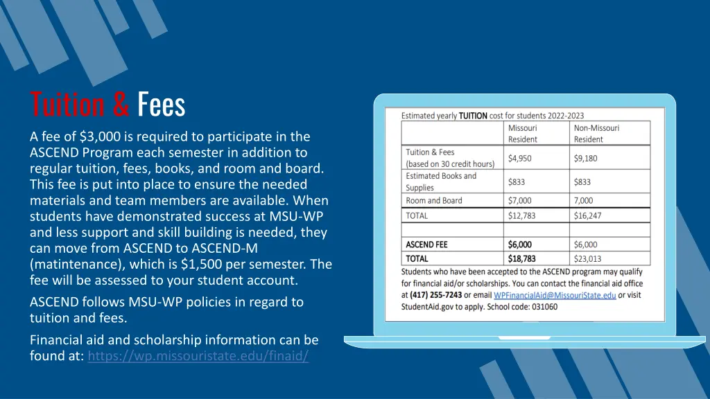 tuition fees a fee of 3 000 is required