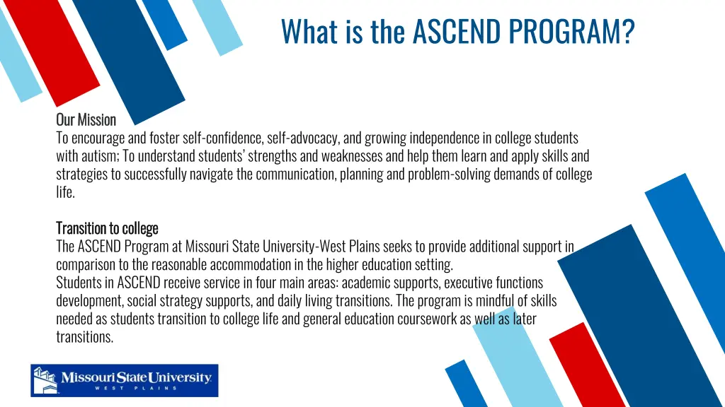 what is the ascend program